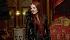 Mother Malkin (Julianne Moore), having returned, she is now back at home, planning her evil ambitions for the world.