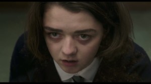 Lydia looking terrible, haunted even, as she tries to convince her teachers that the fainting epidemic is real and that she and her friends are not making it up.